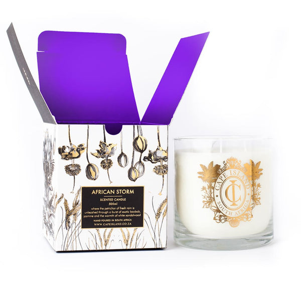 African Storm Large Candle